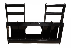 pallet fork walk through frame 50" wide class 3 backhoe style ss mount