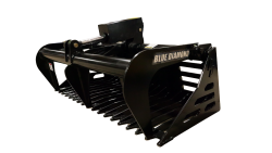 mini skid steer rock grapple bucket | blue diamond