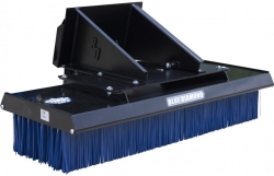 72" mini skid steer standard duty push broom | blue diamond