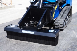 48" bobcat mt mini skid steer light duty push broom | blue diamond