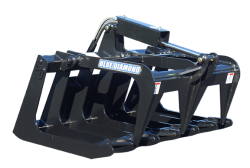 mini skid steer root grapple | blue diamond