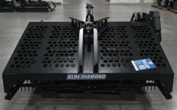 demo unit - hydraulic rock rake - blue diamond