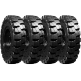 gradall g943a set of 4 13.00-24 non-directional mounted extreme duty solid rubber tires