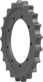 yanmar vio35 track sprocket 21 teeth - 9 bolt hole