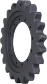 new holland e70sr track sprocket 21 teeth - 12 bolt hole (rubber or steel tracks)