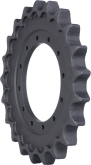 bobcat 337 track sprocket 21 teeth 12 bolt hole