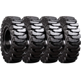 cat th-560 set of 4 14.00-24 (10 bolt hole) extreme duty solid rubber tires