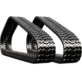 jcb 215t set of 2 13" heavy duty sawtooth tread rubber tracks (320x86bx50)