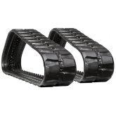 case 450ct set of 2 16" standard duty block tread rubber tracks (400x86bx55)