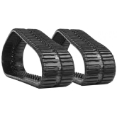 new holland c232 set of 2 18" heavy duty multi-bar tread rubber tracks (450x86bx55)