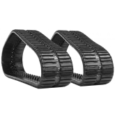 gehl rt210-2 set of 2 18" heavy duty multi-bar tread rubber tracks (450x86bx56)