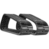 asv pt-100 set of 2 18" heavy duty multi-bar tread rubber tracks (457x101.6x51)