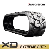 airman ax30u-4 set of 2 12" bridgestone extreme duty block tread rubber tracks (300x52.5nx86) tri tech