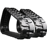 bobcat t190h set of 2 13" bridgestone extreme duty block tread rubber tracks (320x86bx49)