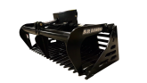 mini skid steer rock grapple bucket | blue diamond