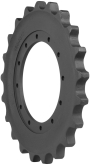 cat 307b track sprocket 21 teeth - 12 bolt hole