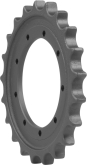 yanmar vio35-3 track sprocket 21 teeth - 9 bolt hole