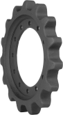 cat 239d track sprocket 15 teeth - 12 bolt hole