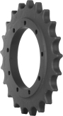 bobcat x325d track sprocket 21 teeth - 9 bolt hole