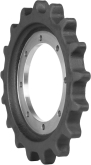 gehl rt210-2 track sprocket 17 teeth 8 bolt hole