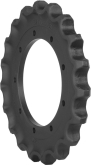 kubota u55-4s track sprocket 21 teeth 9 bolt hole