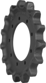 kubota svl75 track sprocket 15 teeth 9 bolt hole