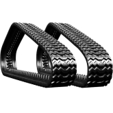 bobcat t62 set of 2 13" heavy duty sawtooth tread rubber tracks (320x86bx50)