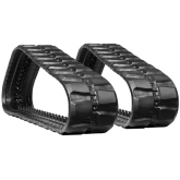 case tv450b set of 2 18" standard duty block tread rubber tracks (450x86bx55)