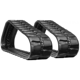 gehl rt255 set of 2 18" standard duty block tread rubber tracks (450x86bx58)