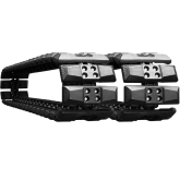 hitachi zx50u-5 set of 2 16" extreme duty hybrid tracks with rubber track pads (400x72.5nx74)