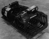 demo unit - 72" hdx rock grapple bucket - blue diamond