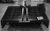 demo unit - hydraulic rock rake - blue diamond