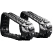 ditch witch jt5 set of 2 7" standard duty wave tread rubber tracks (180x72x39)