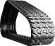 bobcat t590 set of 2 16" camso heavy duty sawtooth tread rubber tracks (400x86bx49)