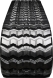 bobcat t590 set of 2 16" camso heavy duty sawtooth tread rubber tracks (400x86bx49)