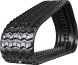 bobcat t590 set of 2 16" camso heavy duty sawtooth tread rubber tracks (400x86bx49)