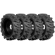 set of 4 12x16.5 workboss extreme duty solid rubber tires