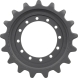 cat 269c track sprocket 17 teeth - 12 bolt hole