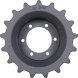 volvo mct110c track sprocket 17 teeth - 6 bolt hole