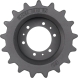 bobcat t200 track sprocket 17 teeth - 6 bolt hole (3" drive motor)