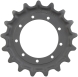 kubota svl95-2 track sprocket 17 teeth 9 bolt hole