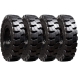 cat tl-1055 set of 4 13.00-24 non-directional mounted extreme duty solid rubber tires