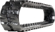 hitachi zx10u-2 set of 2 7" heavy duty mx tread rubber tracks (180x72x41)