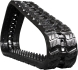 bobcat t190h set of 2 13" heavy duty z tread rubber track (320x86x49)