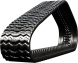 bobcat t180 set of 2 13" heavy duty sawtooth tread rubber tracks (320x86bx49)