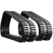 case 440ct set of 2 13" heavy duty multi-bar tread rubber tracks (320x86bx50)