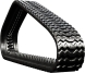 bobcat t62 set of 2 13" heavy duty sawtooth tread rubber tracks (320x86bx50)