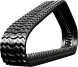 bobcat t62 set of 2 13" heavy duty sawtooth tread rubber tracks (320x86bx50)