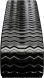 cat 239d3 set of 2 16" heavy duty sawtooth tread rubber tracks (400x86bx49)