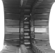 hitachi ex138uu set of 2 20" heavy duty dr tread rubber tracks (500x92x84)